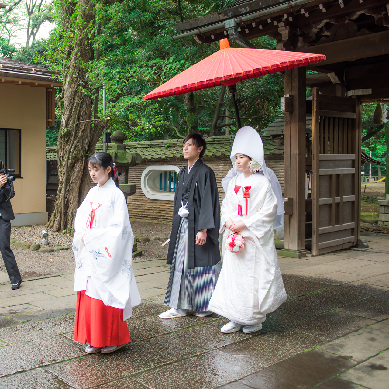 港区赤坂　氷川神社　結婚式撮影　浦安　カフェカイラ　披露宴撮影